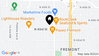 Map of 604 #C N 43rd Street, Seattle WA, 98103