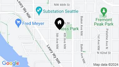 Map of 4318 5th Avenue NW, Seattle WA, 98107