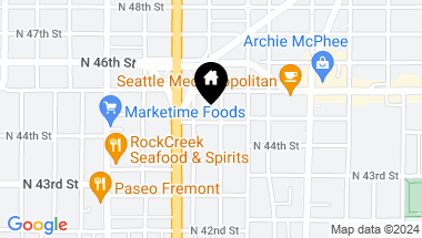 Map of 972 N Allen Place, Seattle WA, 98103