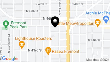 Map of 726 N Allen Place, Seattle WA, 98103