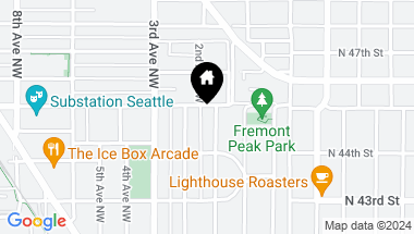 Map of 4427 2nd Avenue NW, Seattle WA, 98107