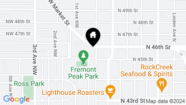 Map of 4511 Greenwood Avenue N #1, Seattle WA, 98103