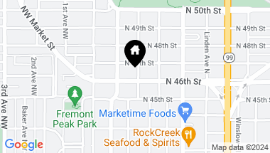 Map of 422 N 46th Street, Seattle WA, 98103