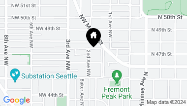 Map of 4616 2nd Avenue NW, Seattle WA, 98107