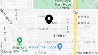 Map of 4703 Evanston Avenue N, Seattle WA, 98103