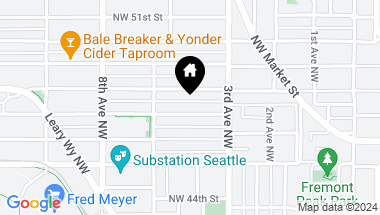 Map of 336 NW 47th Street, Seattle WA, 98107