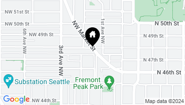 Map of 104 NW 47th Street, Seattle WA, 98107