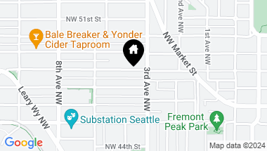 Map of 317 NW 48th Street, Seattle WA, 98107