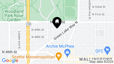 Map of 1211 N 49th Street, Seattle WA, 98103