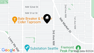 Map of 327 NW 49th Street, Seattle WA, 98107