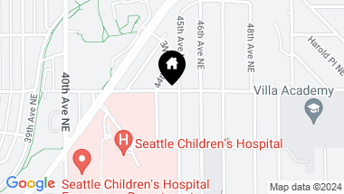 Map of 4757 45th Avenue NE, Seattle WA, 98105