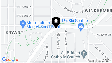 Map of 4522 NE 54th Street, Seattle WA, 98105