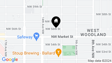 Map of 1117 NW 56th Street #A, Seattle WA, 98107