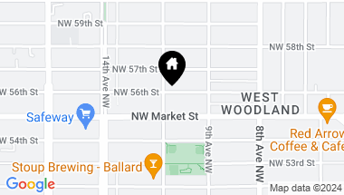 Map of 939 NW 56th Street #A, Seattle WA, 98107
