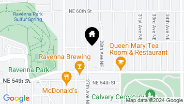 Map of 5540 27th Avenue NE, Seattle WA, 98105