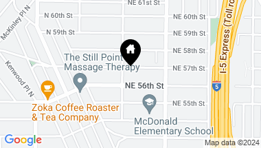 Map of 109 NE 57th Street, Seattle WA, 98105