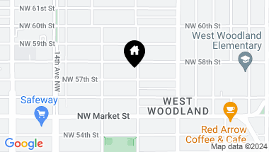 Map of 5709 9th Avenue NW, Seattle WA, 98107