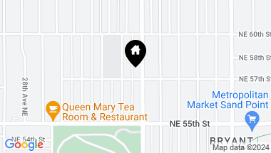 Map of 3420 NE 57th Street, Seattle WA, 98105