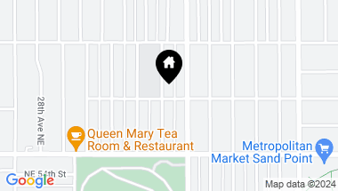 Map of 3416 NE 57th Street, Seattle WA, 98105