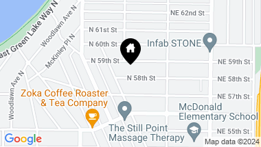 Map of 2320 N 58th Street, Seattle WA, 98103