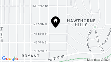 Map of 4320 NE 58th Street, Seattle WA, 98105