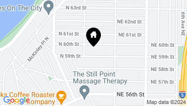 Map of 2316 N 59th Street, Seattle WA, 98103