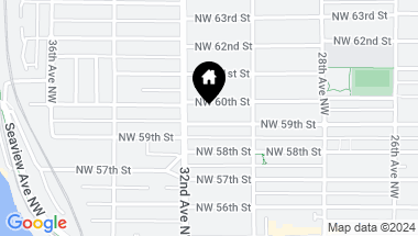 Map of 3040 NW 59th Street , -2555, Seattle WA, 98107