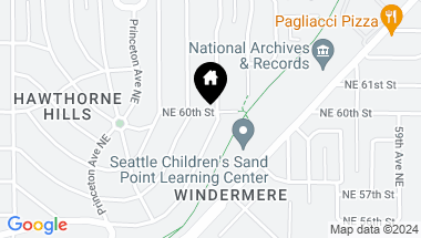 Map of 5252 Pullman Avenue NE, Seattle WA, 98105