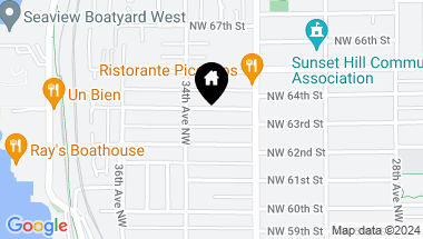 Map of 3239 NW 64th Street, Seattle WA, 98107