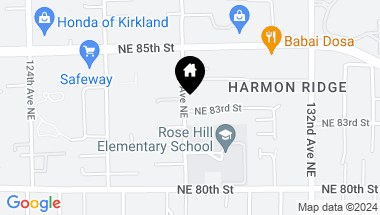 Map of 12802 NE 83rd Street, Kirkland WA, 98033