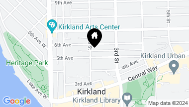 Map of 206 5th Avenue, Kirkland WA, 98033