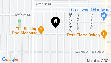 Map of 502 NW 70th Street , -5045, Seattle WA, 98117