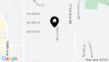Map of 8705 169th Place NE, Redmond WA, 98052