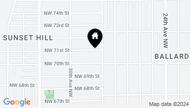 Map of 2809 NW 71st Street, Seattle WA, 98117