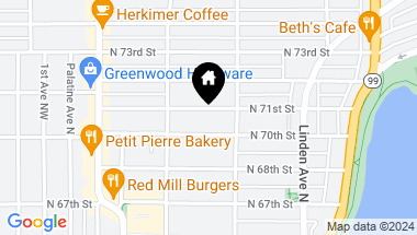 Map of 533 N 71st Street #A, Seattle WA, 98103