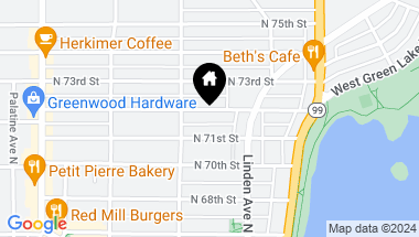 Map of 725 N 72nd Street, Seattle WA, 98103
