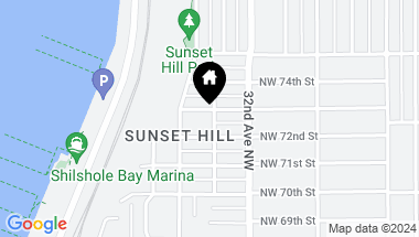 Map of 3303 NW 73rd Street, Seattle WA, 98117