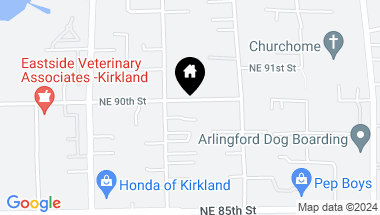Map of 12621 NE 90th Street, Kirkland WA, 98033