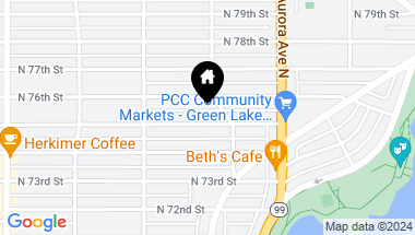 Map of 758 N 75th Street, Seattle WA, 98103