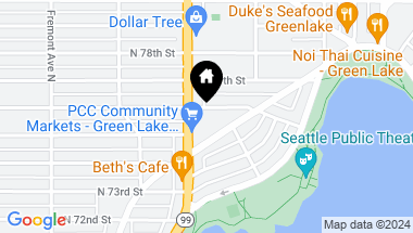 Map of 1111 N 76th Street, Seattle WA, 98103
