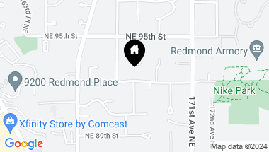 Map of 16804 NE 92nd Street , -3717, Redmond WA, 98052