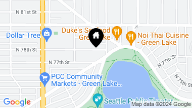 Map of 1341 N 78th Street, Seattle WA, 98103