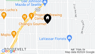 Map of 7725 17th Avenue NE, Seattle WA, 98115