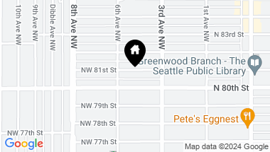 Map of 337 NW 81st Street, Seattle WA, 98117