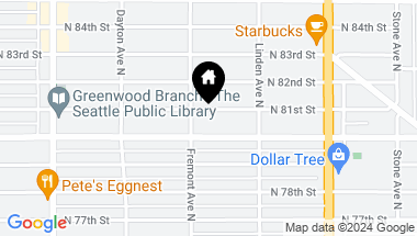 Map of 715 N 81st Street, Seattle WA, 98103