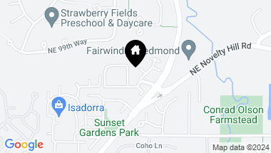Map of 9805 Avondale Road NE #X162, Redmond WA, 98052