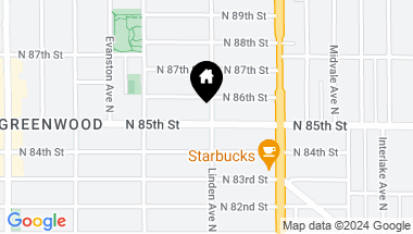 Map of 8507 Linden Avenue, Seattle WA, 98103
