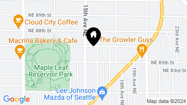 Map of 8521 16th Avenue NE, Seattle WA, 98115