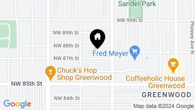 Map of 326 NW 87th Street, Seattle WA, 98117