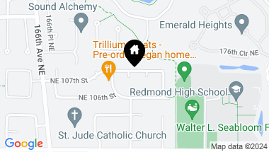 Map of 10612 170th Court NE, Redmond WA, 98052